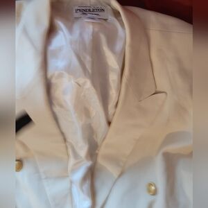 Pendleton Cream Suit for Women, Size 10 Tall Blazer & Pants